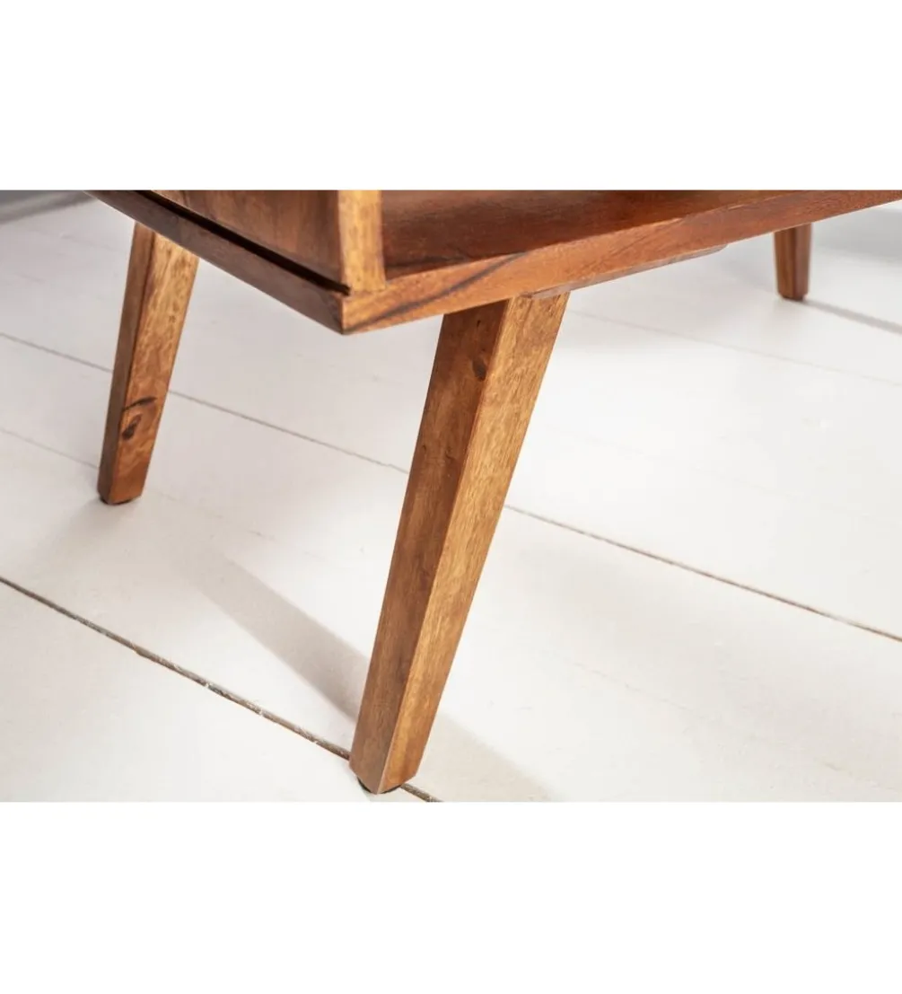 Stolik kawowy Retro 100 cm drewno Sheesham