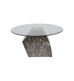 Stolik kawowy ROCKY 90 cm szary marmur