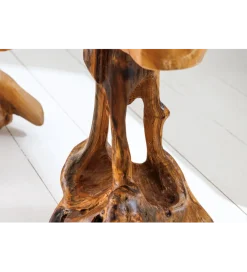 Stolik kawowy ROOT 40 cm drewno teak naturalny