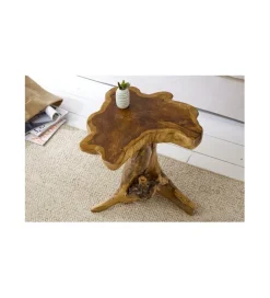 Stolik kawowy Root 40 cm drewno Teak