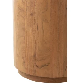 Stolik kawowy ROUND 45 cm drewno akacja naturalny