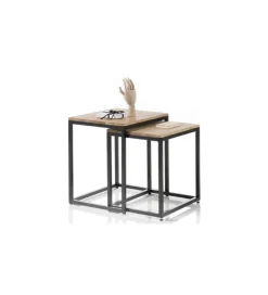 Stolik kawowy SAKURA set 2 dębowe