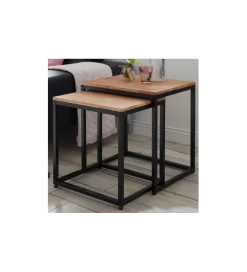 Stolik kawowy SAKURA set 2 dębowe