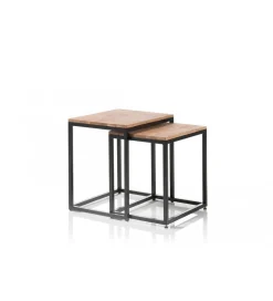 Stolik kawowy SAKURA set 2 dębowe