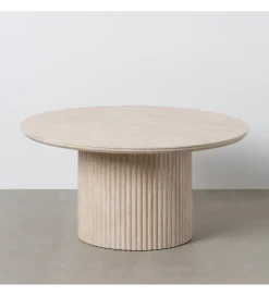 Stolik kawowy SAMETR 90 cm jasnobeżowy