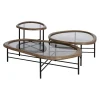 Stolik kawowy SATAMY 120 cm naturalny czarny