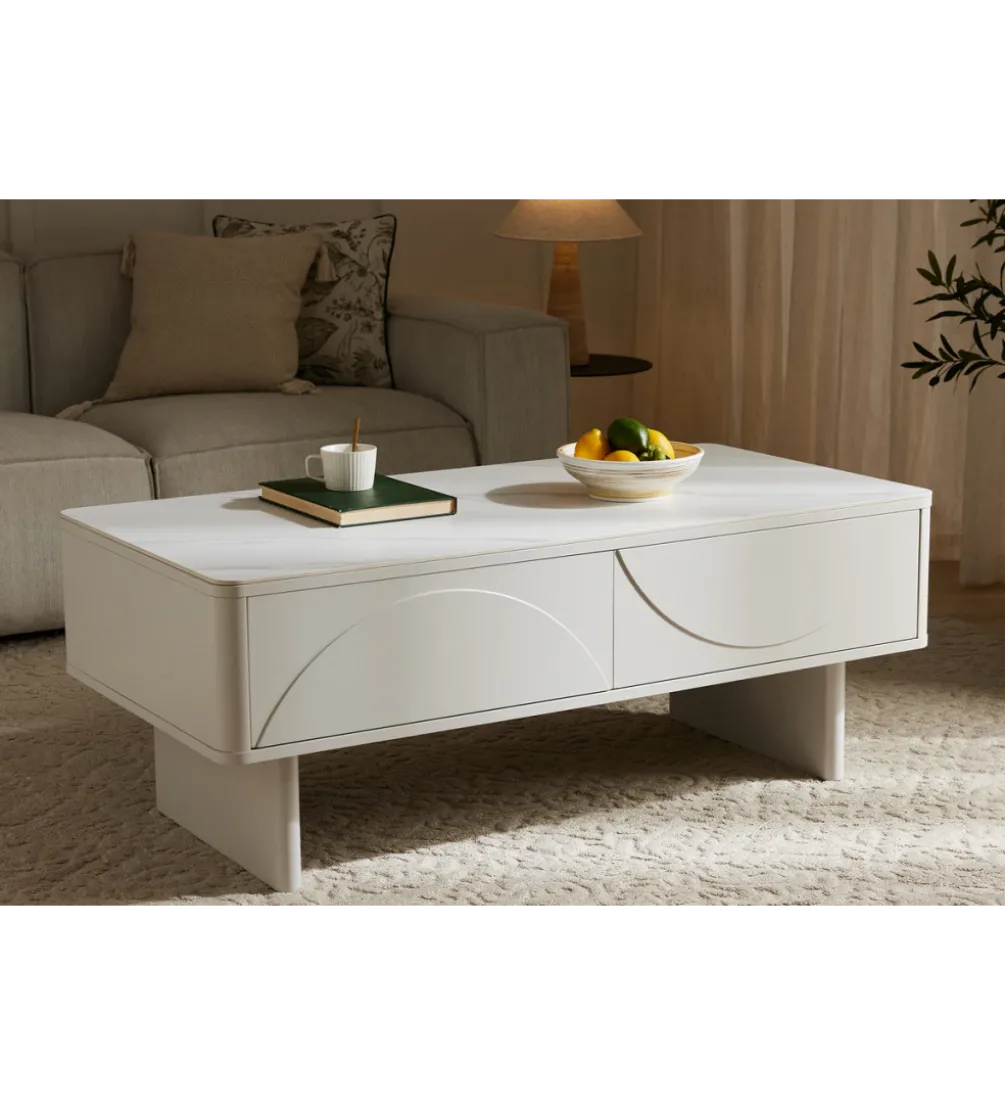 Stolik kawowy SAVOY 120 cm biały