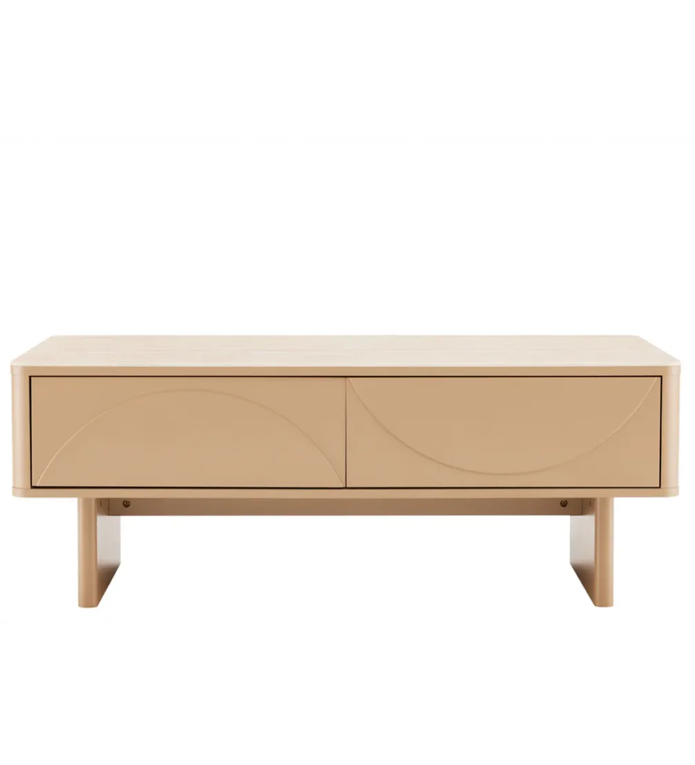 Stolik kawowy SAVOY 120 cm kolor trawertynu
