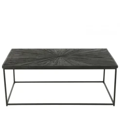 Stolik kawowy Shanil 120 cm drewno czarny