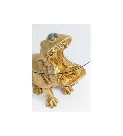 Stolik kawowy SITTING HIPPO 48 cm złoty