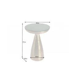Stolik kawowy SPEZIA 40 cm marmur zielony