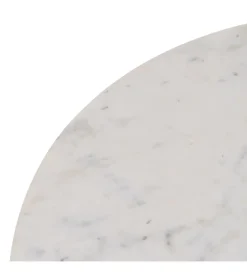 Stolik kawowy SPINDIMA 80 cm drewno mango marmur
