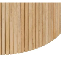 Stolik kawowy SPINDIMA 80 cm drewno mango marmur