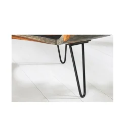 Stolik kawowy SPIN RETRO 60 cm drewno Sheesham