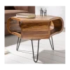 Stolik kawowy SPIN RETRO 60 cm drewno Sheesham