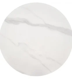 Stolik kawowy TALBI 50 cm w optyce białego marmuru