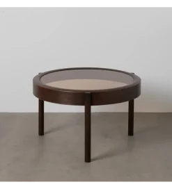 Stolik kawowy TERVO 75 cm ciemny brąz