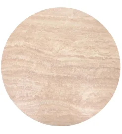 Stolik kawowy TIMORA II 70 cm blat w optyce trawertynu podstawa kaszmir