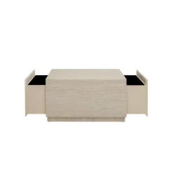 Stolik kawowy TRAVERTINO TRUNK 80 x 60 cm