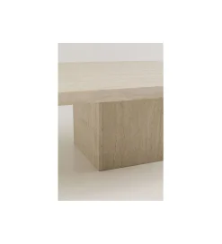 Stolik kawowy TRAVERTINO 100 x 100 cm naturalny