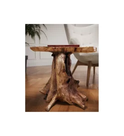 Stolik kawowy Tree 50 cm drewno teak