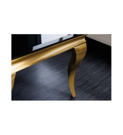 Stolik kawowy TRENTINO Modern Barock 100 cm czarny