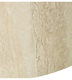 Stolik kawowy UDERMENTA 80 cm w optyce travertynu