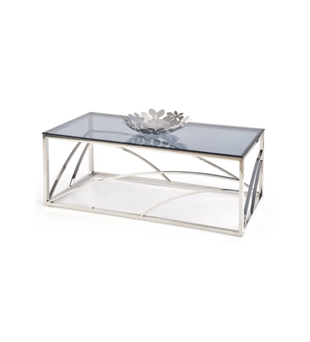 Stolik kawowy UNIVERSE 120 cm srebrny