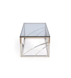 Stolik kawowy UNIVERSE 120 cm srebrny