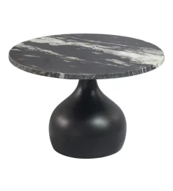 Stolik kawowy URANAKI 60 cm blat marmur