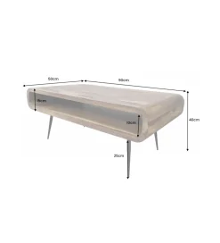 Stolik kawowy VANG Alpha 90 cm drewno sheesham