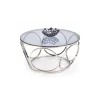Stolik kawowy VENUS 80 cm srebrny