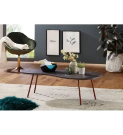 Stolik kawowy VIBORG 122 cm drewno akacja
