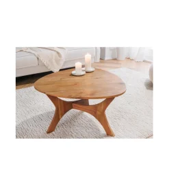 Stolik kawowy WELS 70 cm drewno akacja honey