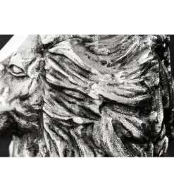 Stolik kawowy WILDLIFE LION 60 cm antyczne srebro