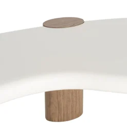 Stolik kawowy WINAS 125 cm biały naturalny