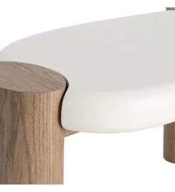 Stolik kawowy WINAS 125 cm biały naturalny
