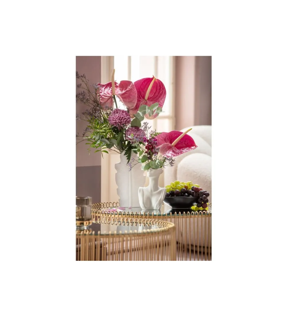 Stolik kawowy Wire Brass set 2 złoty