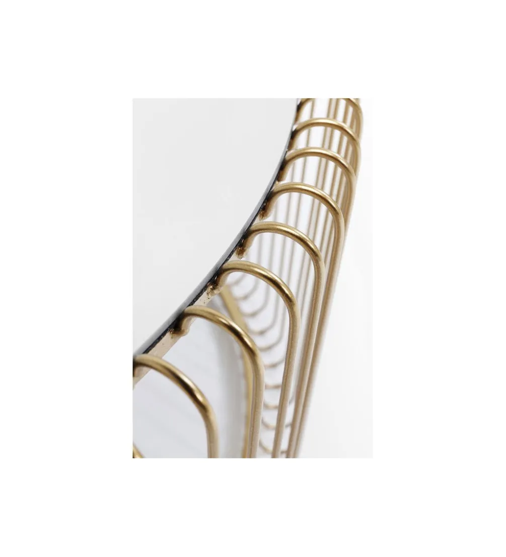 Stolik kawowy Wire Brass set 2 złoty
