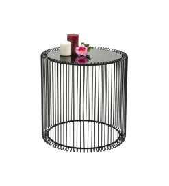 Stolik kawowy Wire set zestaw 2 czarny