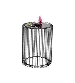 Stolik kawowy Wire set zestaw 2 czarny
