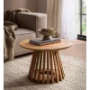Stolik kawowy WOHNLING 60 cm drewno akacja naturalny