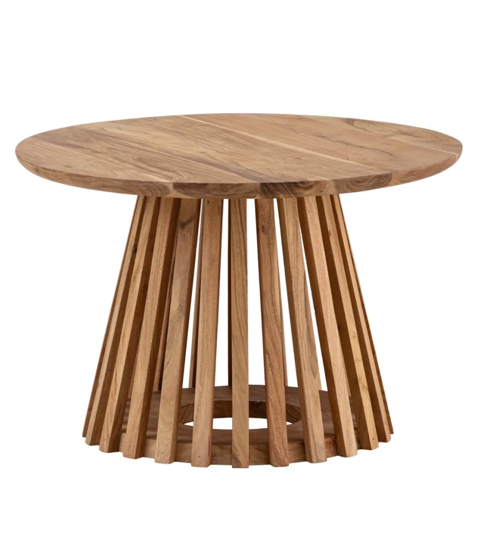Stolik kawowy WOHNLING 60 cm drewno akacja naturalny