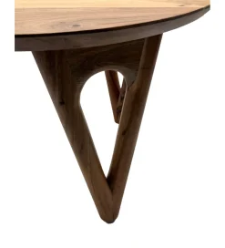 Stolik kawowy WOHNLING 60 cm drewno akacja
