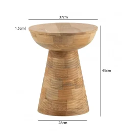 Stolik kawowy WOHNLING 37 cm drewno mango