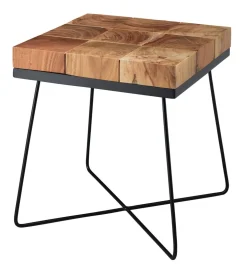 Stolik kawowy WOHNLING 45 cm drewno akacja