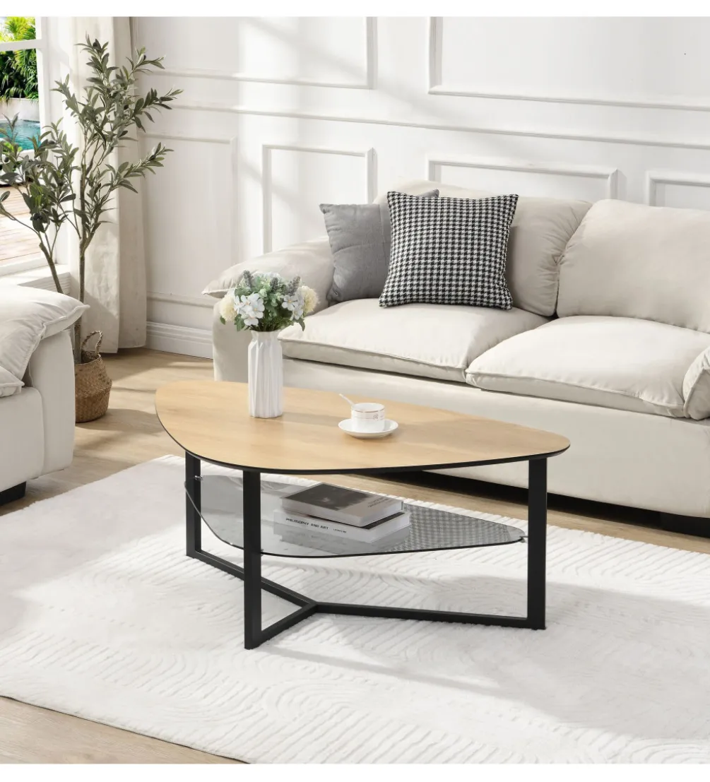 Stolik kawowy WOHNLING 110 cm naturalny