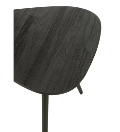 Stolik kawowy ZAMBIA set 2 drewno teak czarny