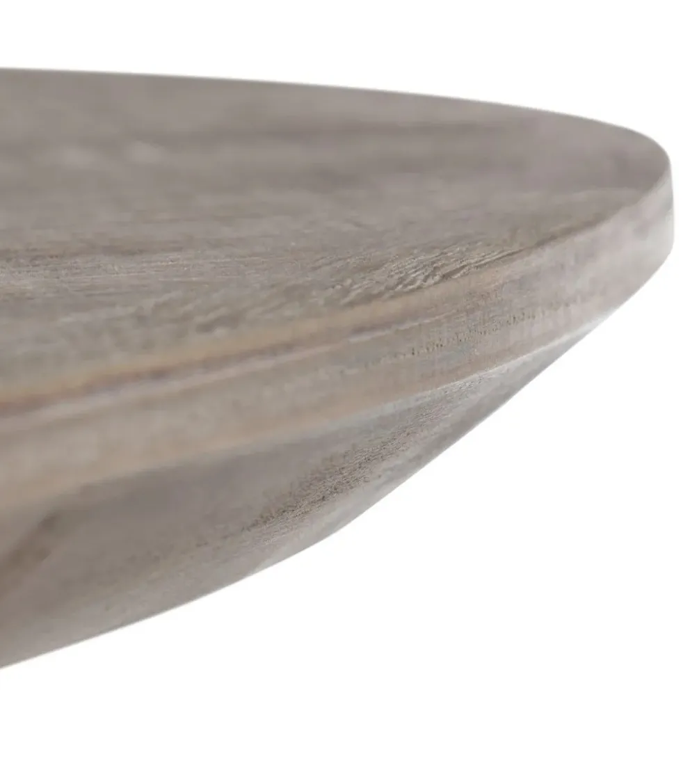 Stolik kawowy ZARMINIA 80 cm drewno wiązu