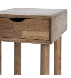 Stolik nocny AMY 55 cm drewno kauczuk